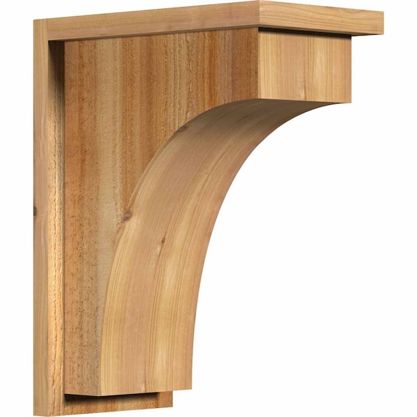 Ekena Millwork Huntington Rough Sawn Corbel w/Backplate, Western Red Cedar, 8"W x 14"D x 18"H COR08X14X18HUN01RWR - main